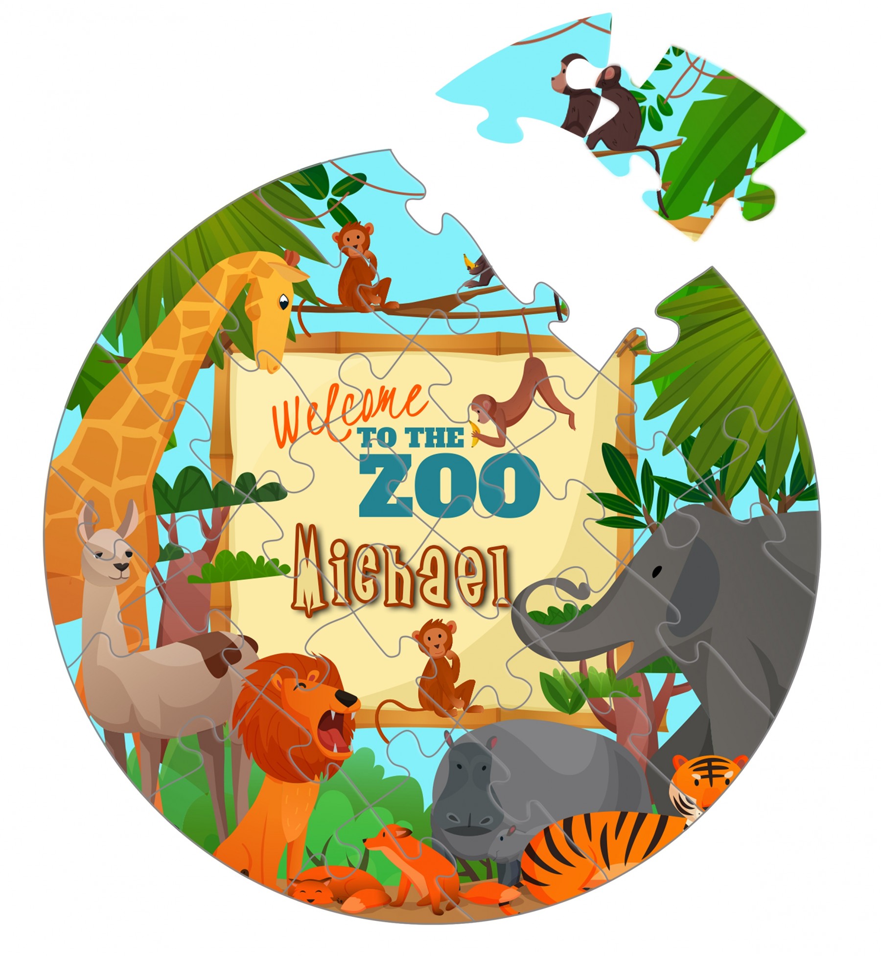 Zoo - Circle Jigsaw - Jigsaws - Older Cubs