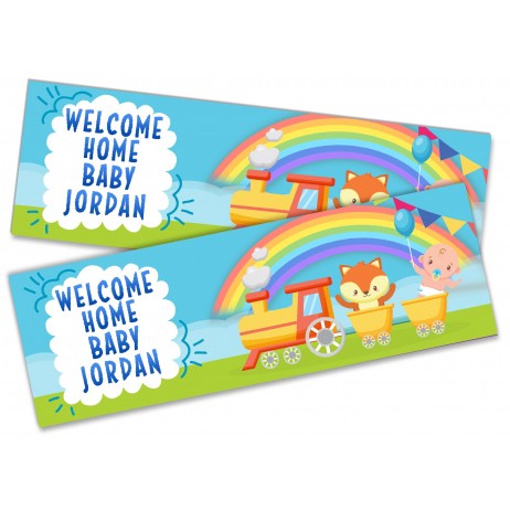 Welcome Banner Rainbow Party