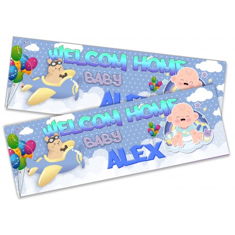 Welcome Banner Flying
