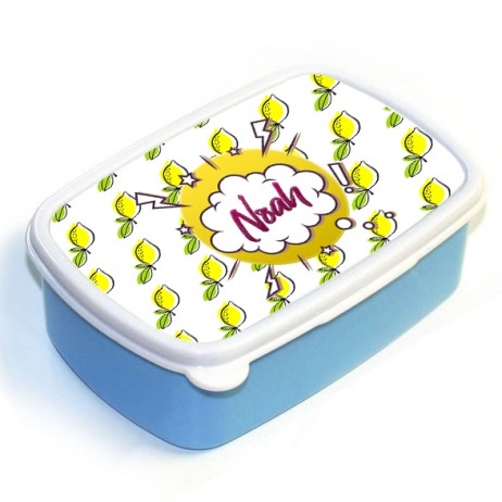 Lemons - Blue Lunch Box