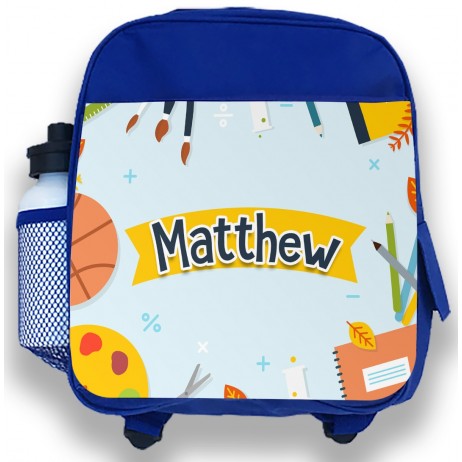 School Blue Backpack