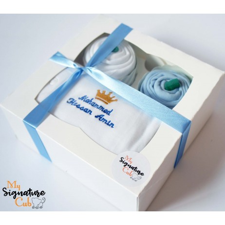 Make it Personal Blue Cupcake Box - Small