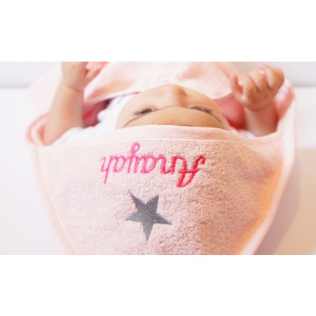 Pink Signature Hooded Towel