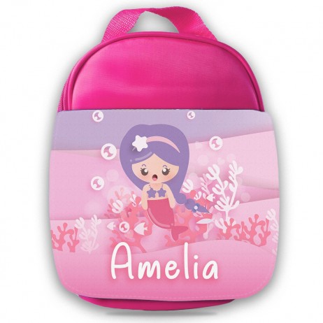 Mermaid Bubbles Pink Lunch Bag