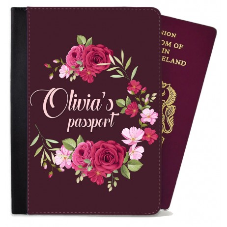 Flower Round- Passport Cover 