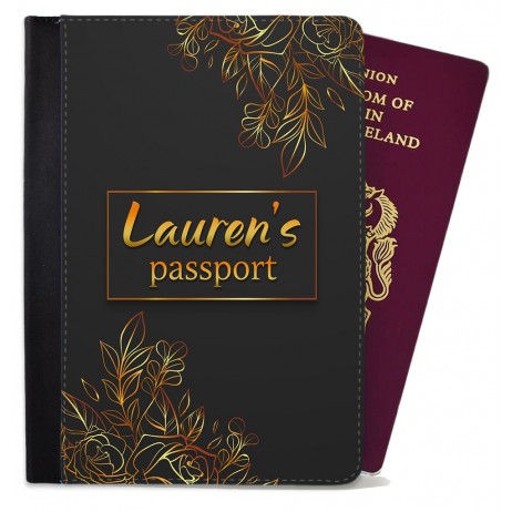 Gold Leaf - Passport Cover 