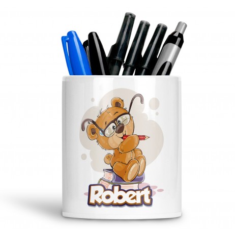 Bear Thinker Pencil Pot