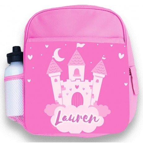 Princess Castle Pink Backpack