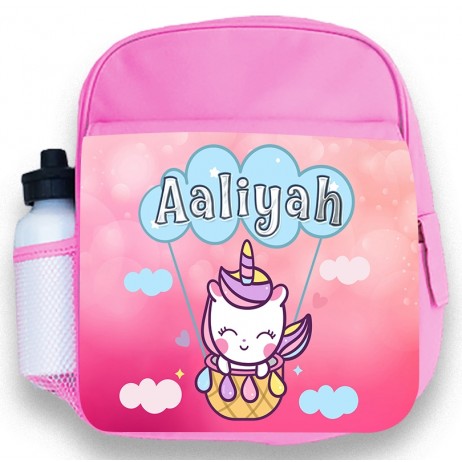 Unicorn in the Clouds Pink Backpack