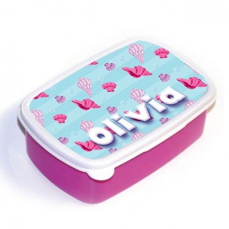 Shells - Pink Lunch Box
