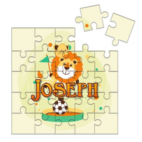 Cub and Daddy - Square Jigsaw 