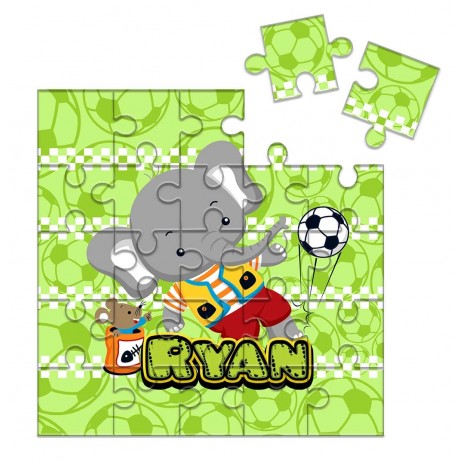 Elephant Ball - Square Jigsaw 